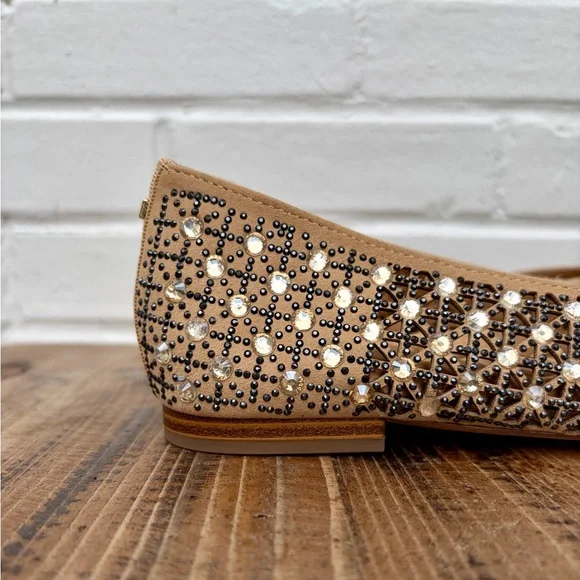 BIRDIES Goldfinch Pointed Toe Flat in Quartz Crystal Suede, SZ 8 BRAND NEW! - Picture 5 of 10